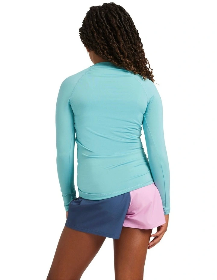 Essential Long Sleeve Rash Vest in Blue image 2