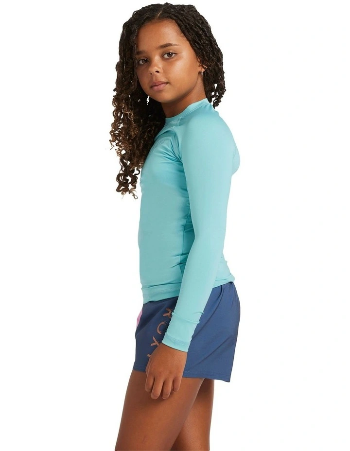 Essential Long Sleeve Rash Vest in Blue image 3