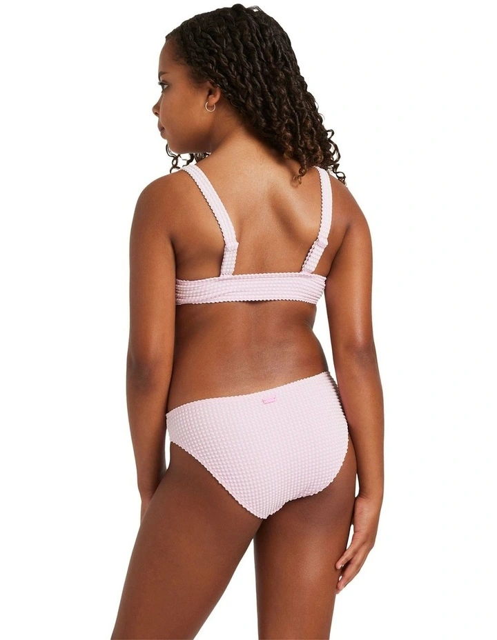 Daisy Check Bralette Set in Pink image 2