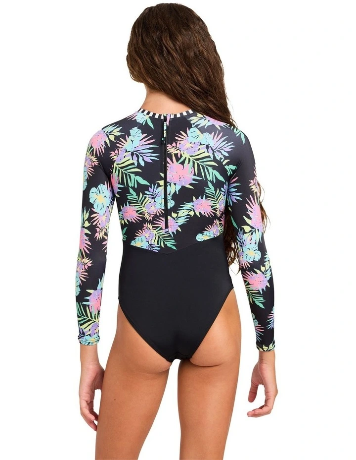 Active RG Onesie Rash Vest in Anthracite Aquarella image 2