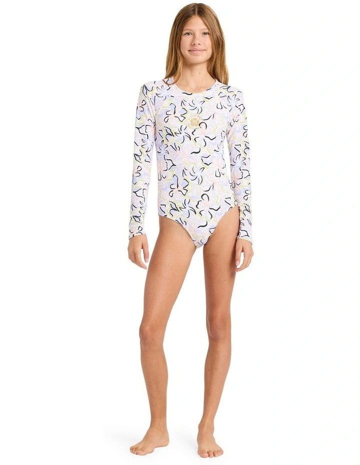 Sea Of Love Long Sleeve Rash Vest in Cream image 5