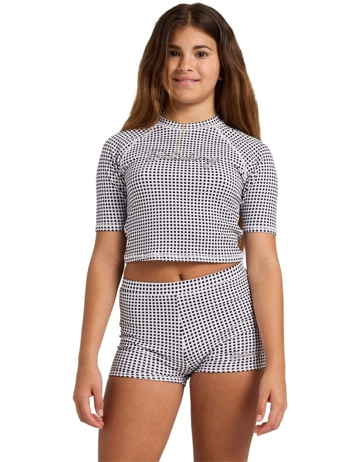Gingham Crush Short Sleeve Rashguard image 1
