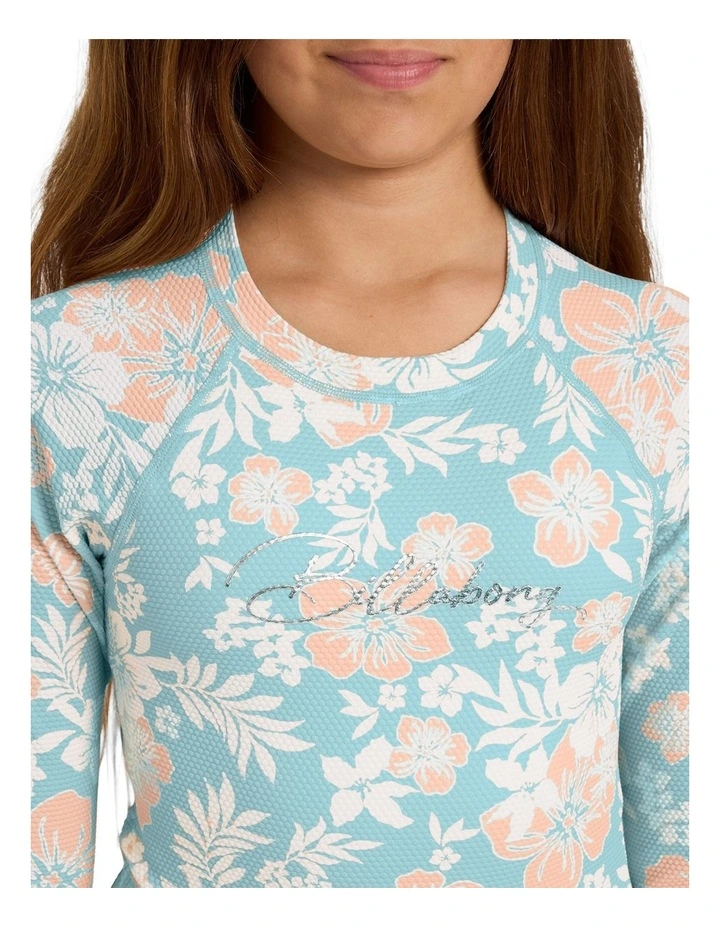 Hibiscus Haze Long Seeve Rashguard image 4