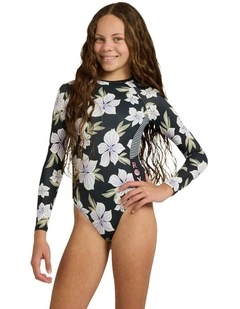 Of The Pacific Long Sleeve One Piece Swimsuit
