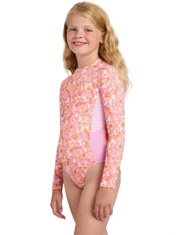 Petal Party Long Sleeve One Piece Swimsuit image 3
