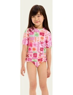 Summer Paradise Ruched Rash Set
