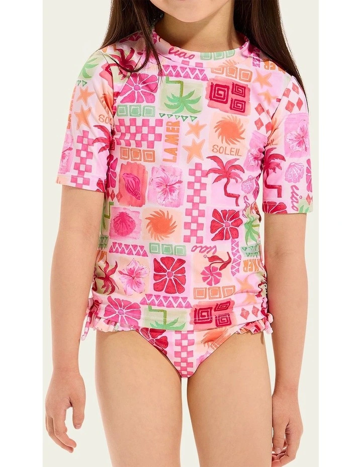 Summer Paradise Ruched Rash Set image 2