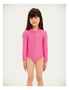 Mesh Paddlesuit in Hot Pink