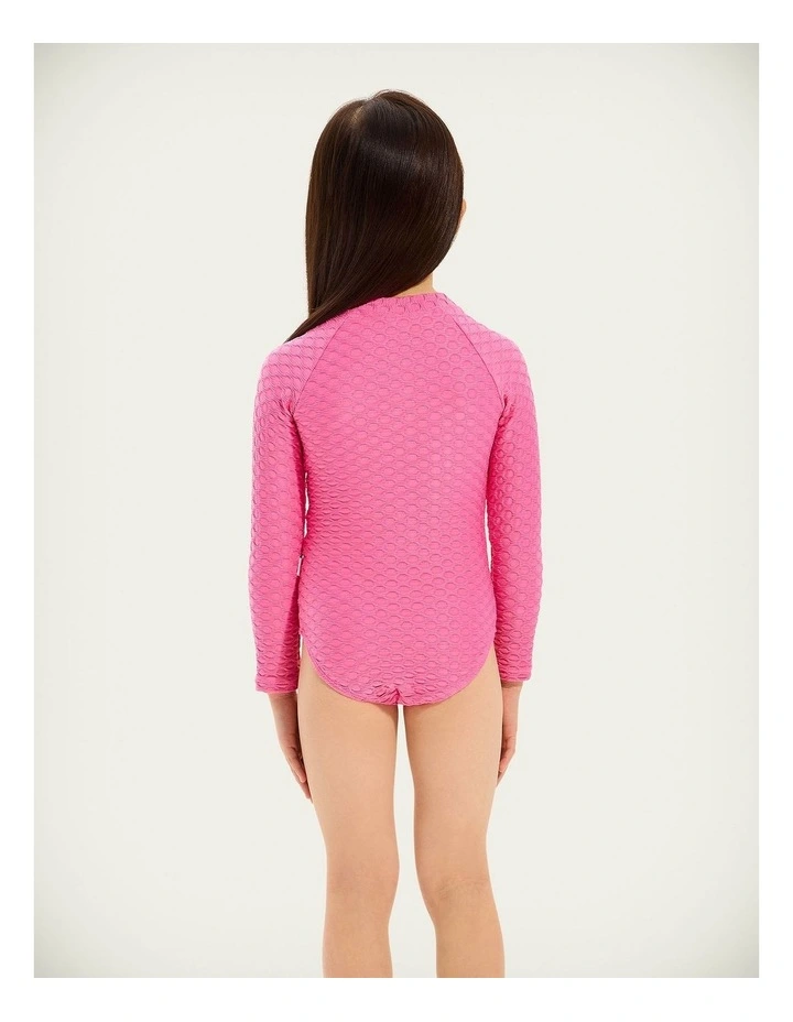 Mesh Paddlesuit in Hot Pink image 2