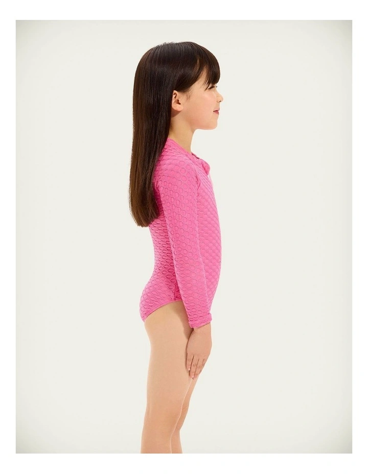 Mesh Paddlesuit in Hot Pink image 3
