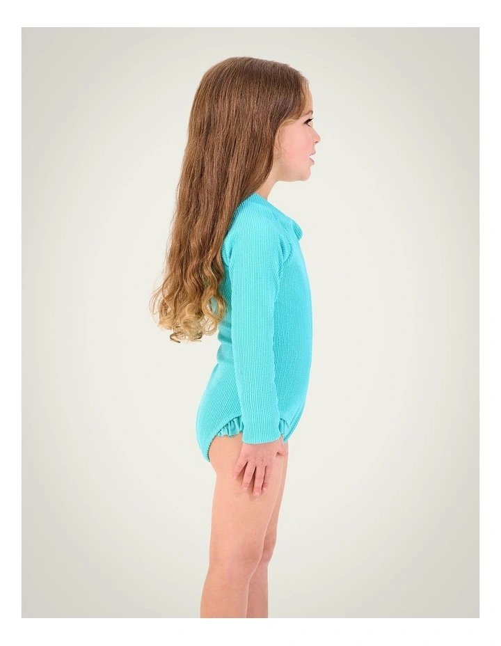 Textured Paddlesuit in Aqua image 3
