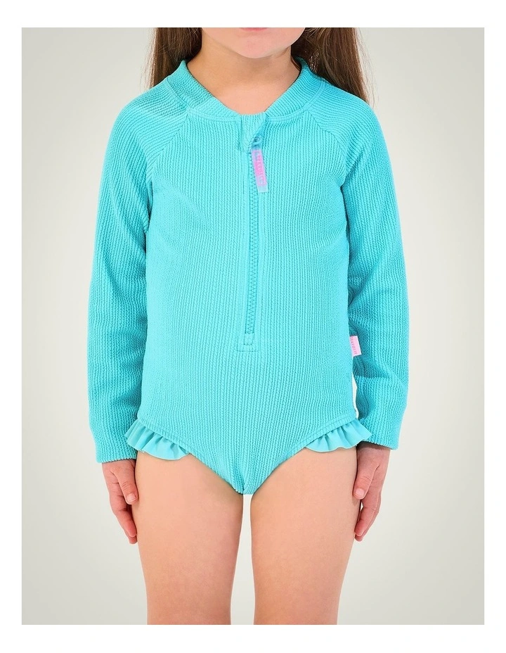 Textured Paddlesuit in Aqua image 4