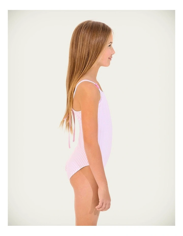 Stripe bead one piece in PINK PETAL image 3