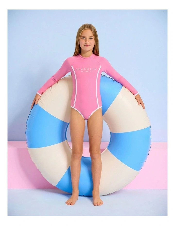 Essentials Paddle Suit in Hot Pink image 5