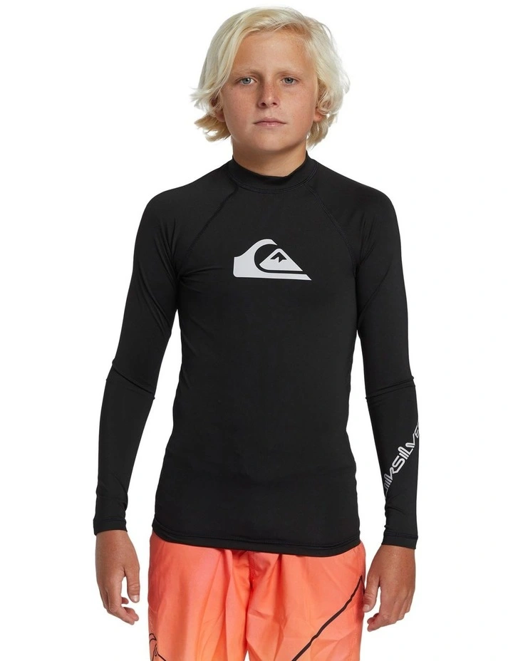 All Time Long Sleeve Rashguard in Black image 1