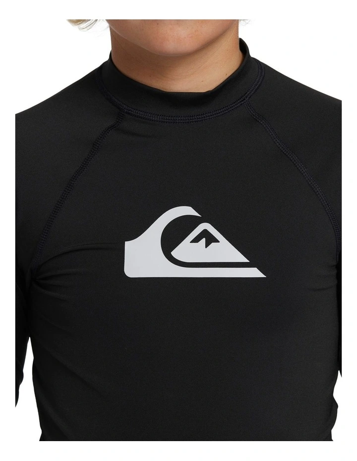 All Time Long Sleeve Rashguard in Black image 3