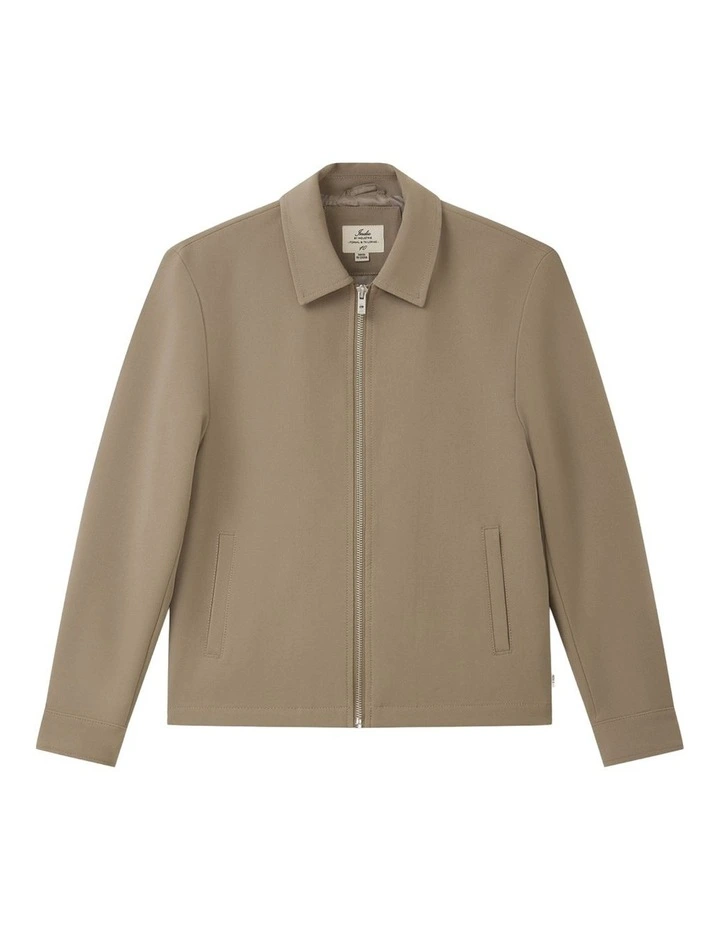 The Lusso Bomber Jacket (3-7 Years) in Sandrift image 1