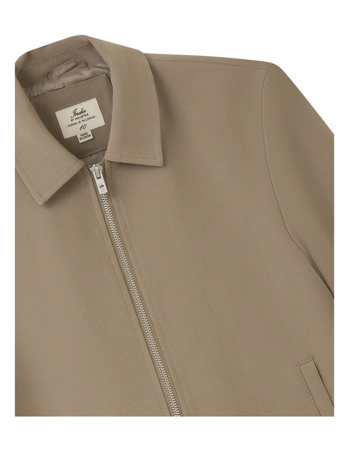 The Lusso Bomber Jacket (3-7 Years) in Sandrift image 2