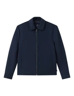 Indie Lusso Bomber Jacket (8-16 Years) in Navy