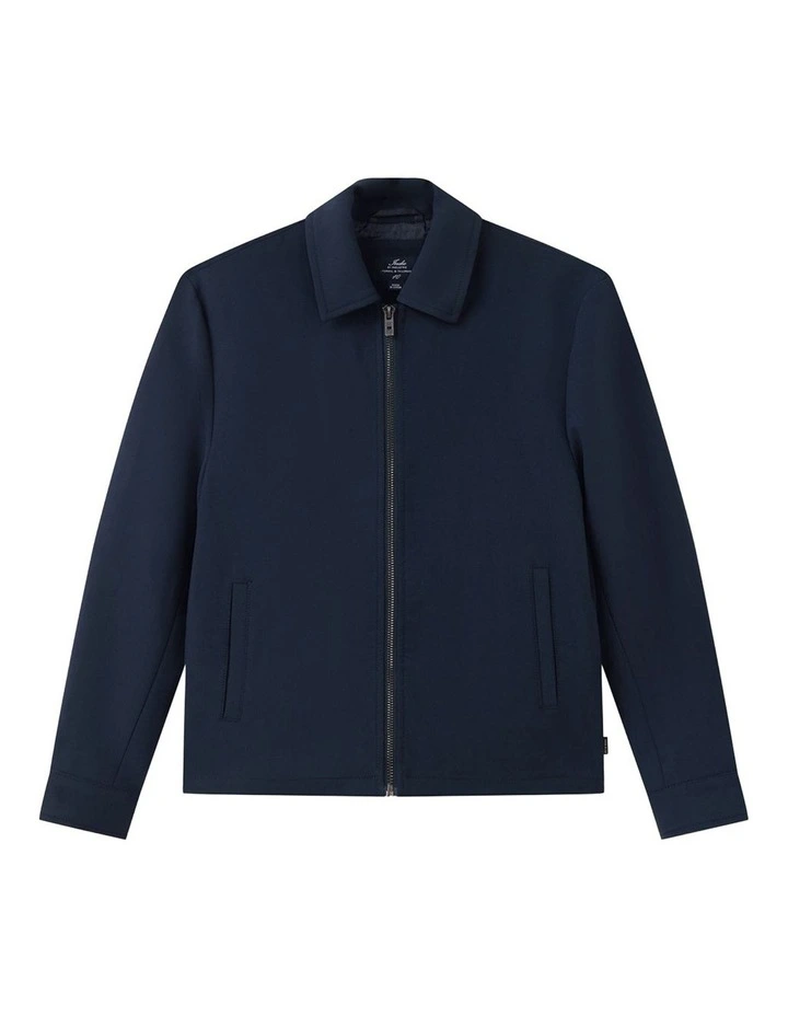 Indie Lusso Bomber Jacket (3-7 Years) in Navy image 1