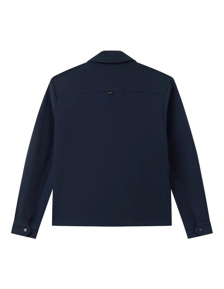 Indie Lusso Bomber Jacket (3-7 Years) in Navy image 3