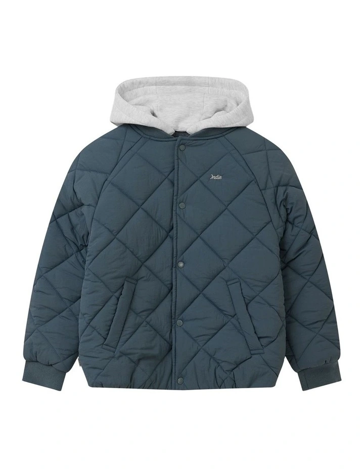 The Columbia Jacket (8-16 Years) in Petrol Blue image 1