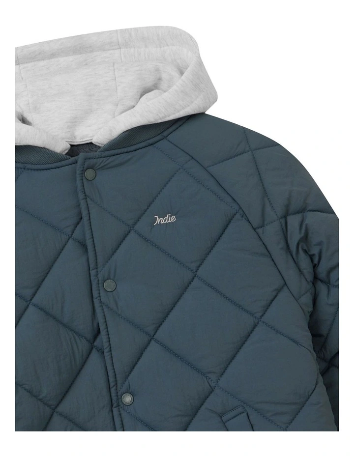 The Columbia Jacket (8-16 Years) in Petrol Blue image 2