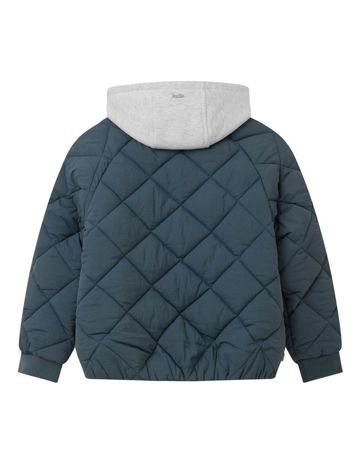 The Columbia Jacket (8-16 Years) in Petrol Blue image 3