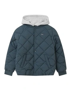 The Columbia Jacket (3-7 Years) in Petrol Blue