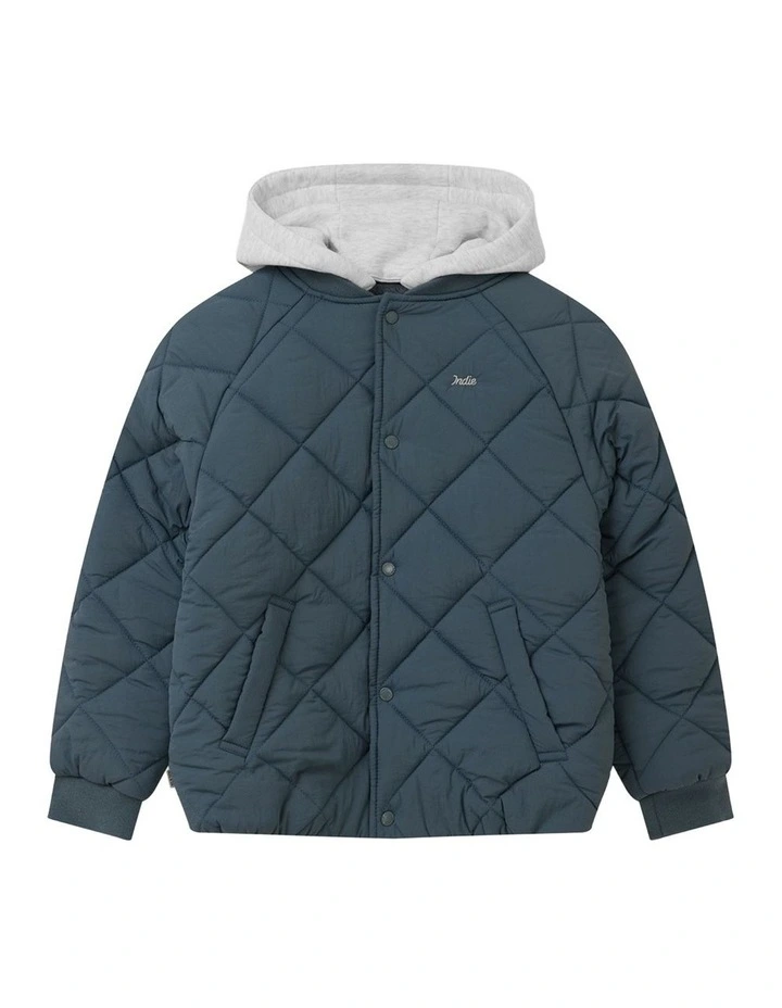 The Columbia Jacket (3-7 Years) in Petrol Blue image 1