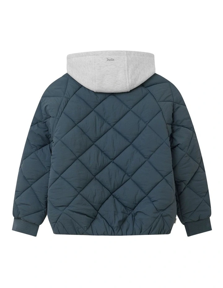 The Columbia Jacket (3-7 Years) in Petrol Blue image 3