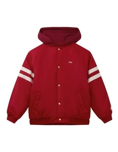 The Powder Jacket (3-7 Years) in Swiss Red