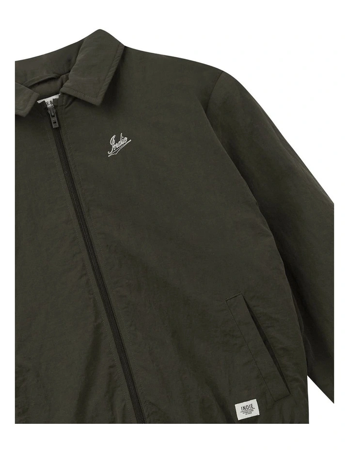 The Laguna Jacket (8-16 Years) in Dark Olive image 2