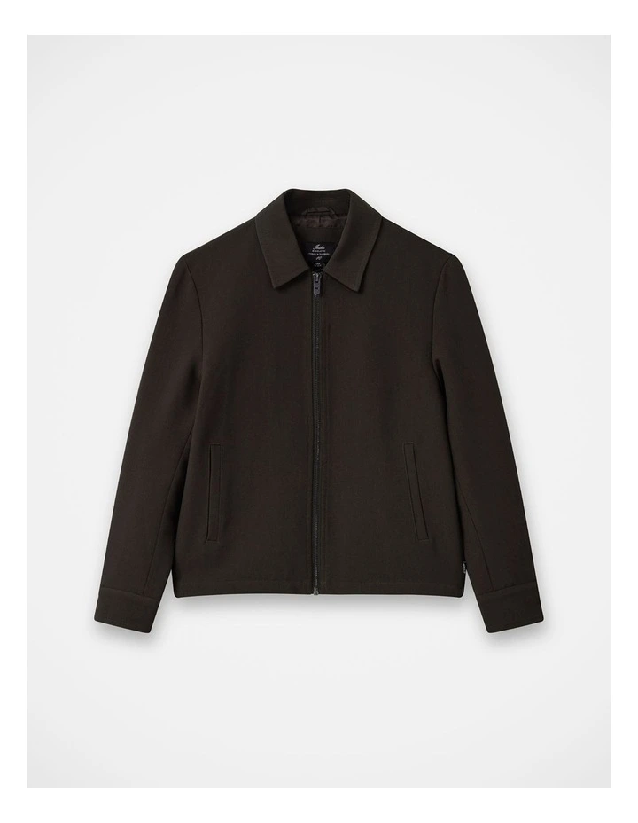Lusso Bomber Jacket in Dark Aubergine image 1