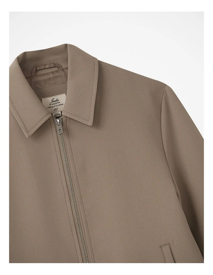 The Indie Lusso Bomber Jacket - Taupe 25 (3-7 years) image 2