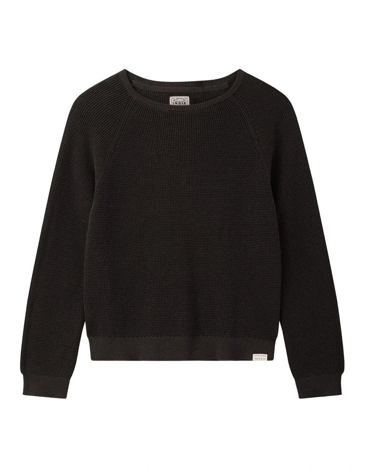 The Summit Raglan Knit Jumper (8-16 Years) in Espresso image 1