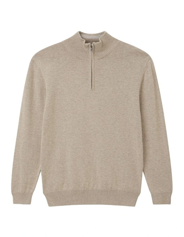 The New Lakewood Knit T- shirt (8-16 Years) in New Wheat Melange image 1