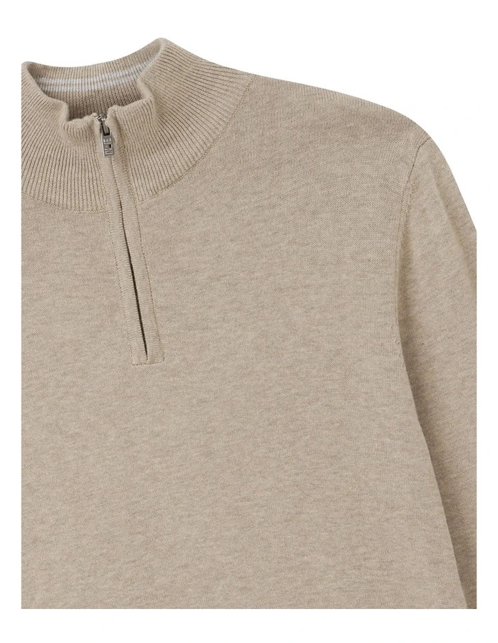 The New Lakewood Knit T- shirt (8-16 Years) in New Wheat Melange image 2