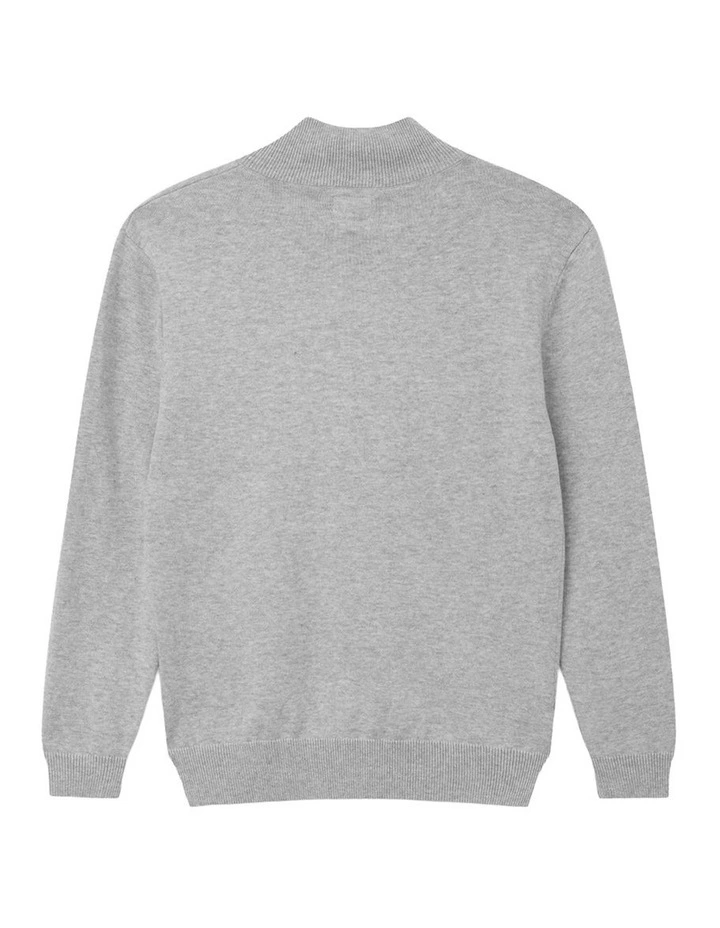 The New Lakewood Knit T- shirt (8-16 Years) in New Grey Melange image 3