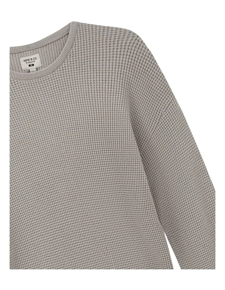 The Philly Waffle Knit (8-16 Years) in Rhino image 2