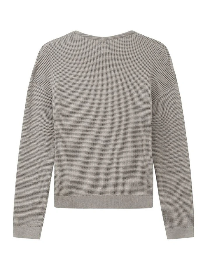 The Philly Waffle Knit (8-16 Years) in Rhino image 3