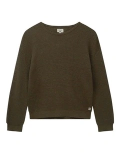 The Indie Philly Waffle Knit (8-16 Years) in Hazelnut
