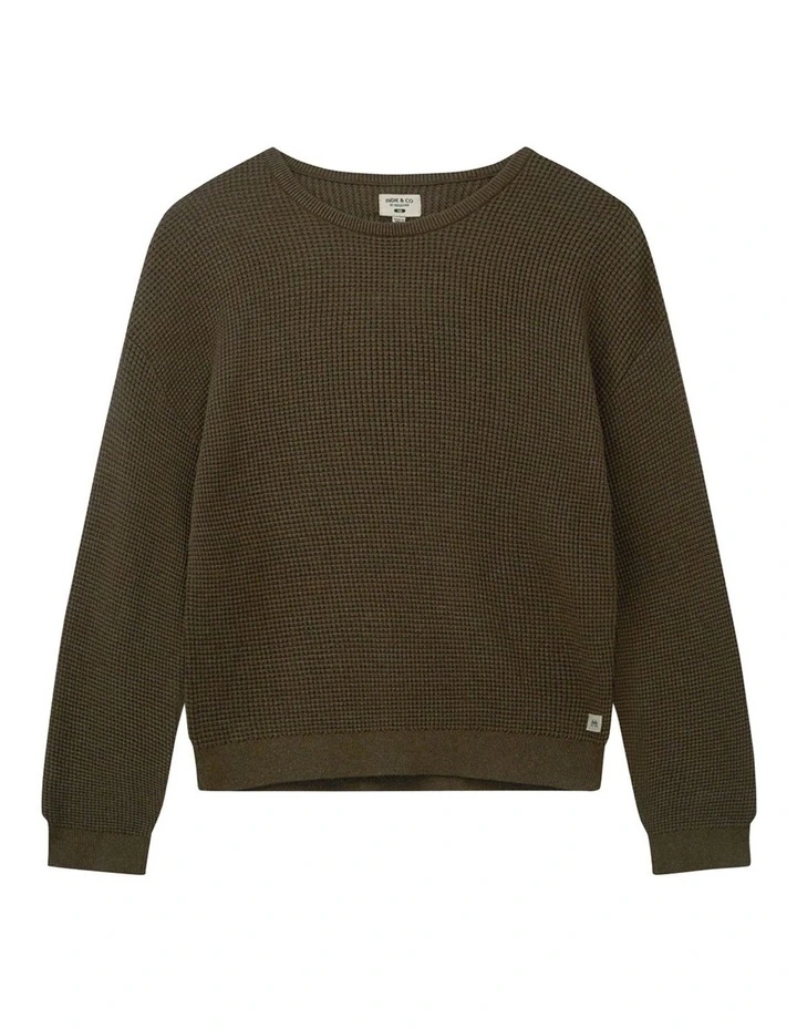 The Indie Philly Waffle Knit (8-16 Years) in Hazelnut image 1