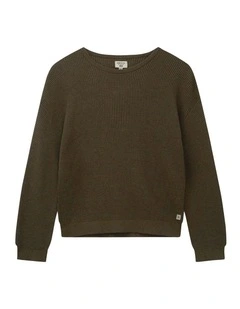 The Indie Philly Waffle Knit (3-7 Years) in Hazelnut