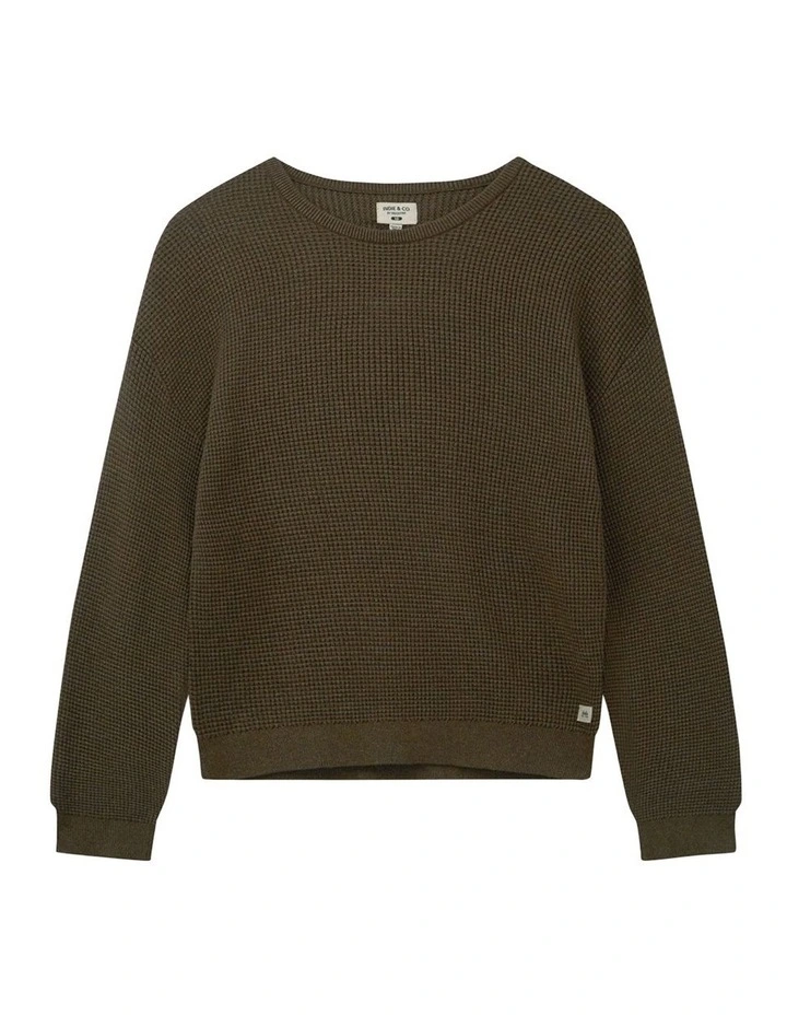 The Indie Philly Waffle Knit (3-7 Years) in Hazelnut image 1