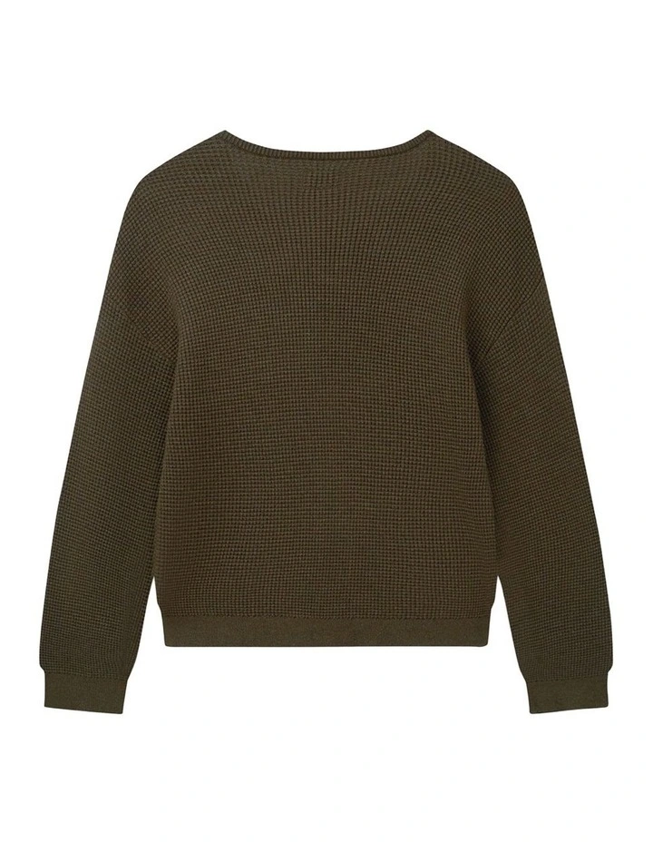 The Indie Philly Waffle Knit (3-7 Years) in Hazelnut image 3