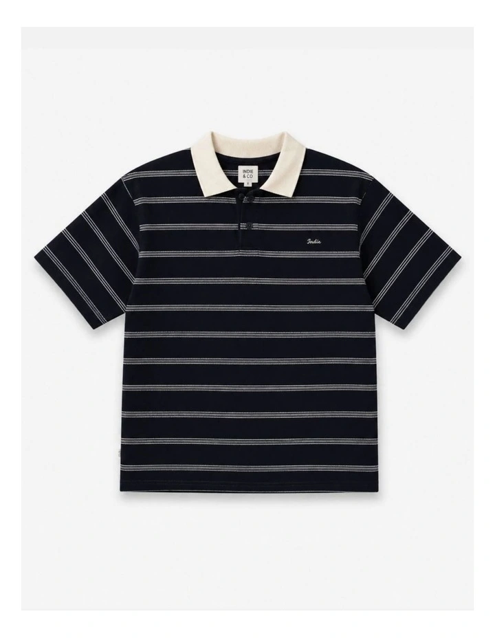 The Watkins Polo - Navy/Cream (3-7 yrs) image 1