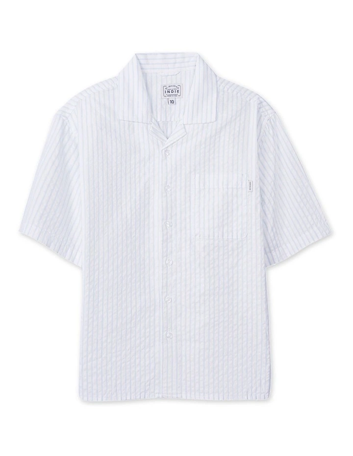 The Portugal Short Sleeve Shirt (3-7 Years) in White image 1