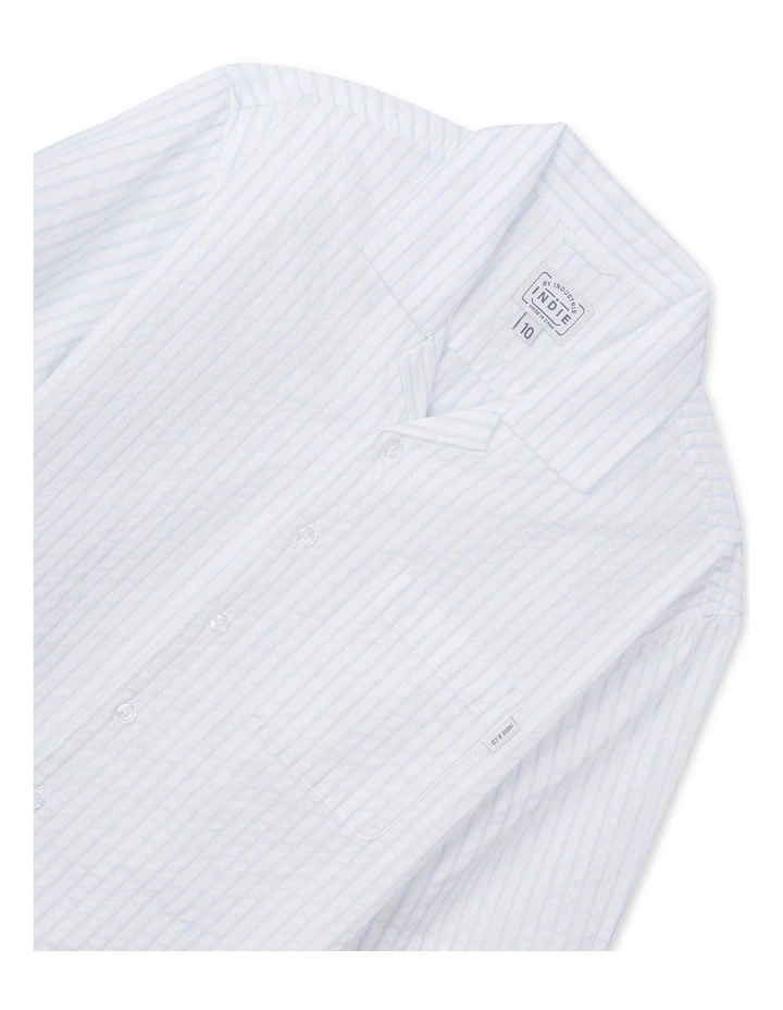The Portugal Short Sleeve Shirt (3-7 Years) in White image 2