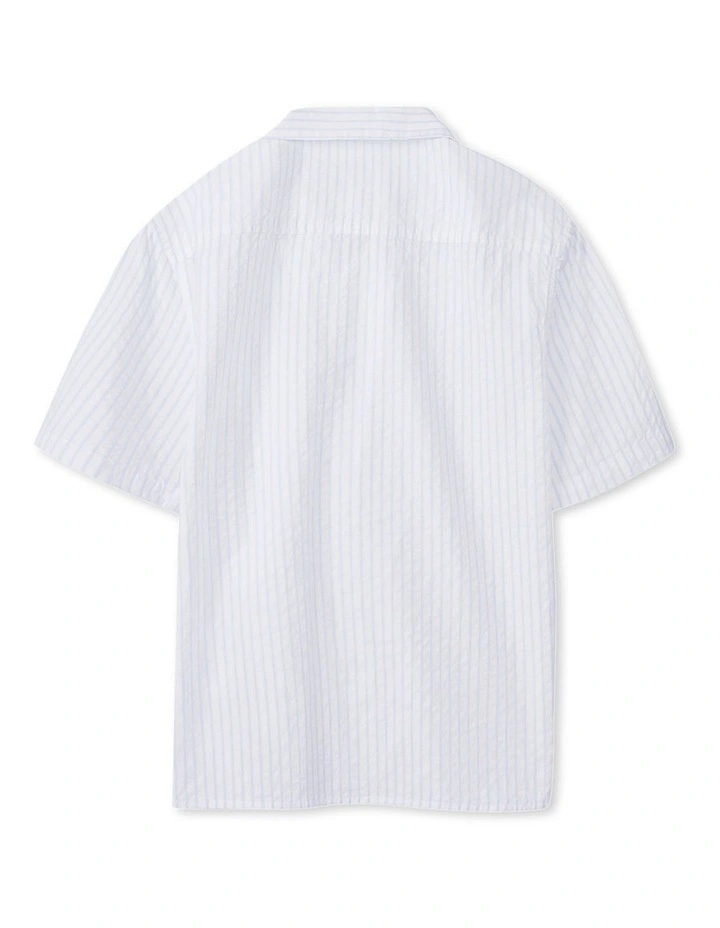 The Portugal Short Sleeve Shirt (3-7 Years) in White image 3